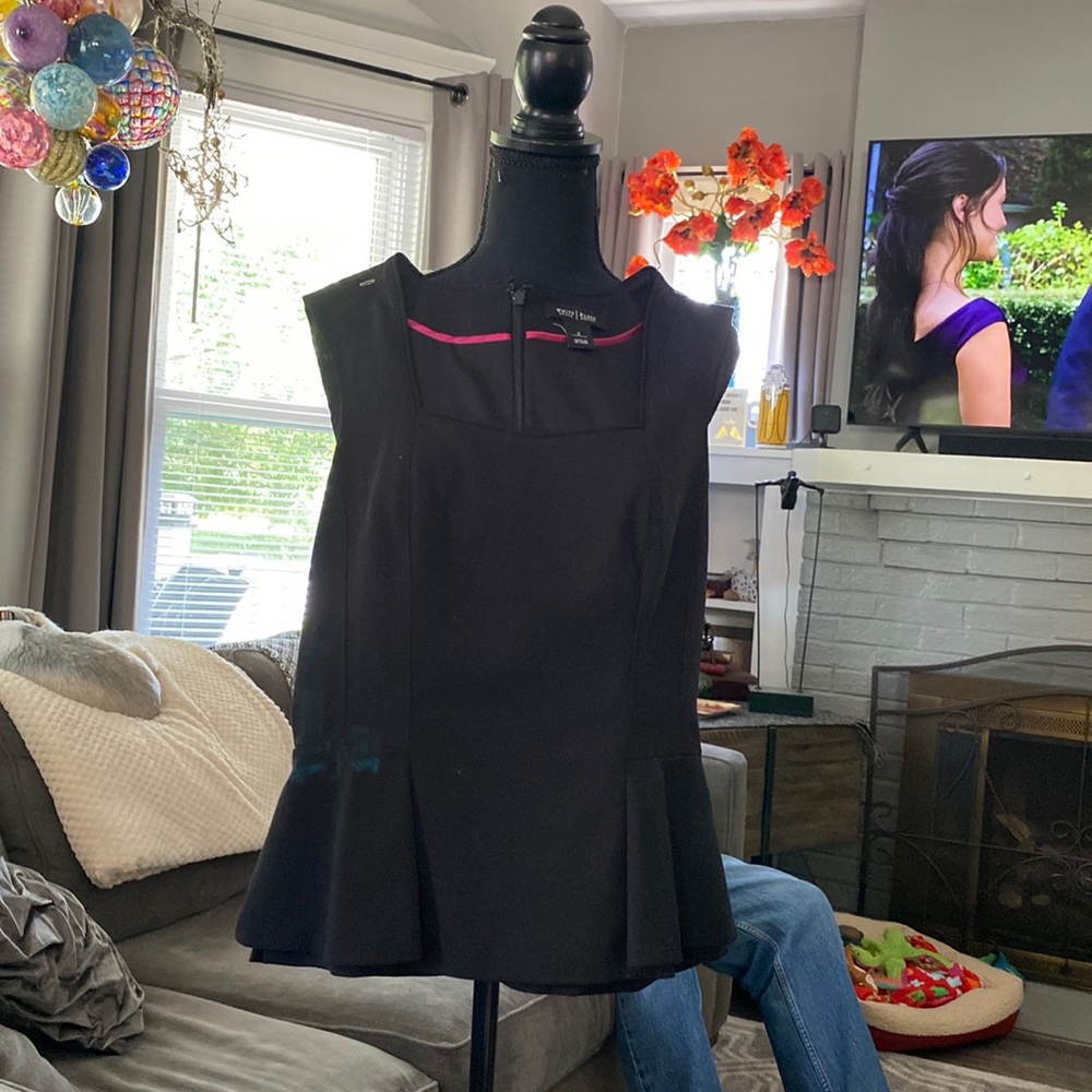 White House Black market size 2 peplum shirt